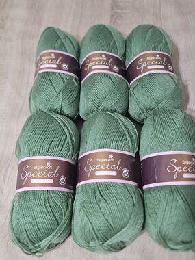 (Set of 6 ) Cypress Green 1824 Stylecraft Yarn Special Double Knit  Acrylic
